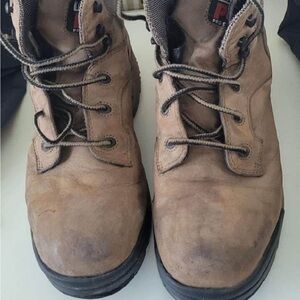 Timberland Men’s Tan Leather Steel Toe Boots